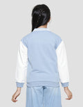 Nevada Contrast Ribbing With Embro Baevarcy2 Girls Varsity Jacket
