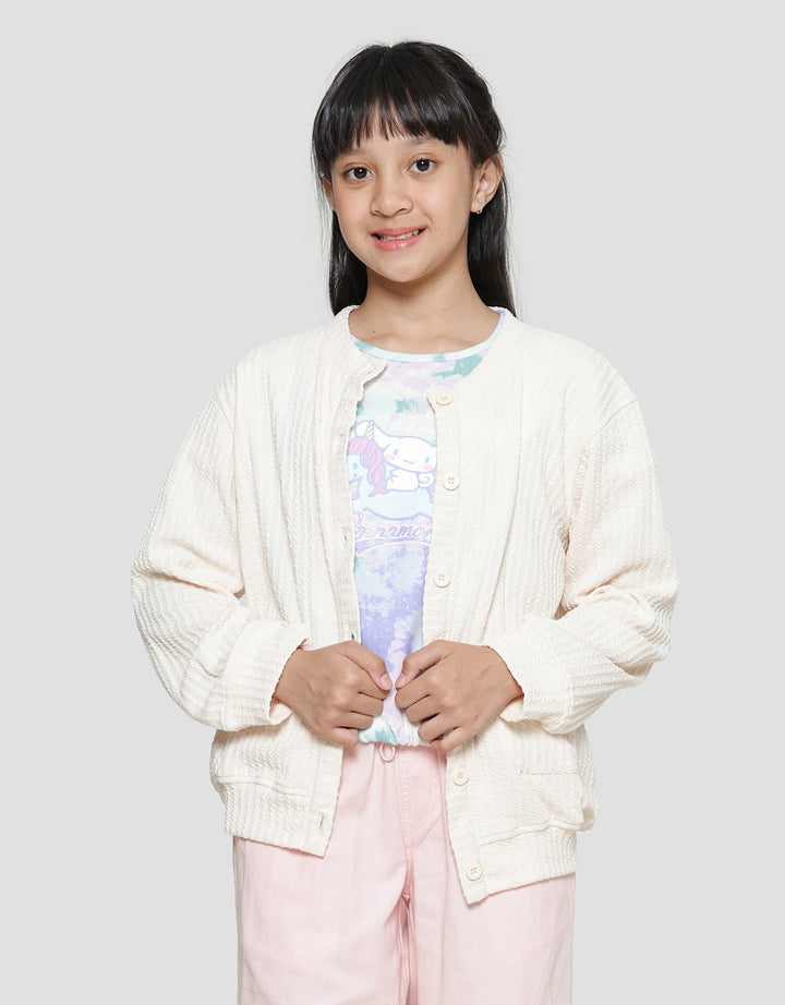Nevada Knit Texture Cardigan for Girls