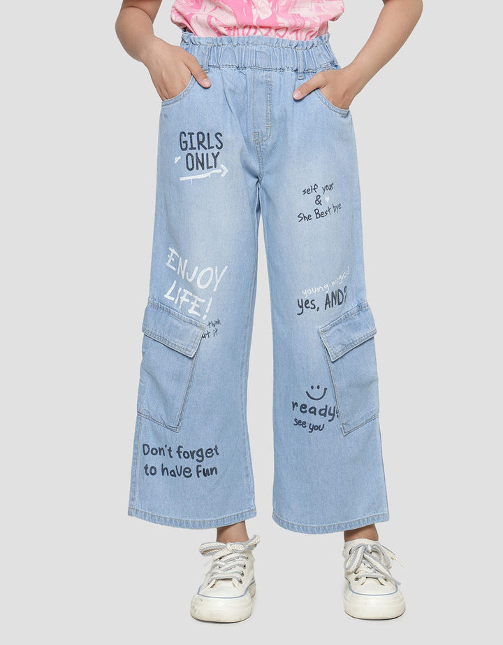 Nevada Graffiti Girls Wide Leg Pants