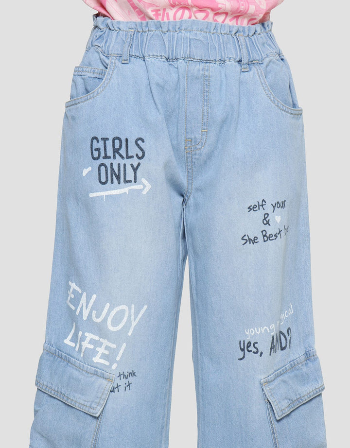Nevada Graffiti Girls Wide Leg Pants