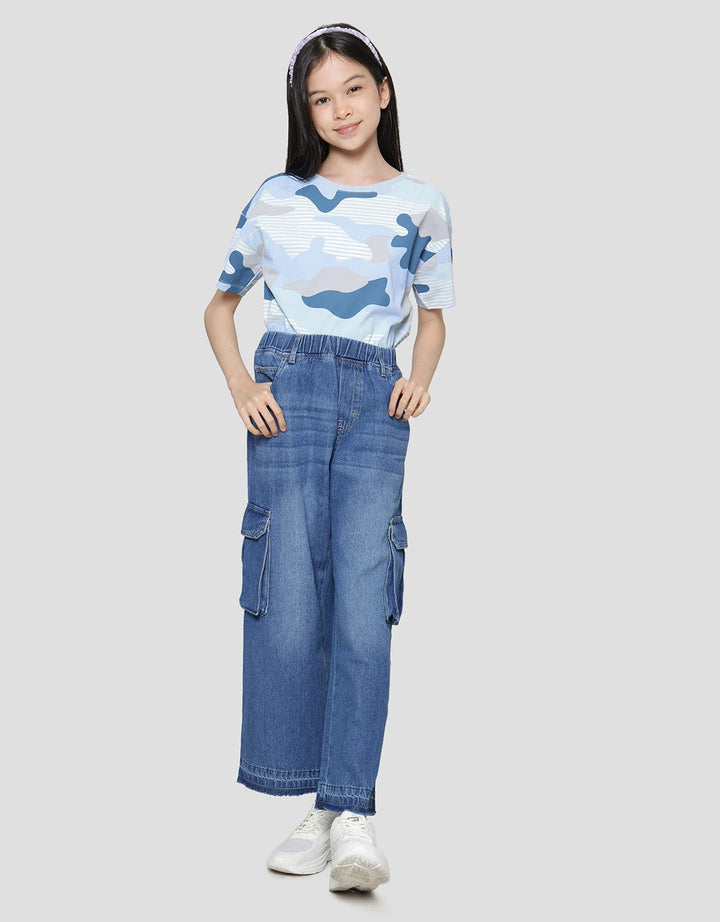 Nevada Cargo Denim Girls Pants
