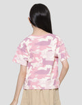Nevada Kiss Camo Kaos Anak Perempuan