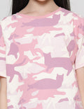 Nevada Kiss Camo Kaos Anak Perempuan