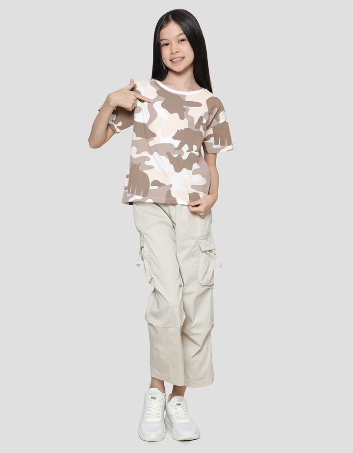 Nevada Camo Boxy Girls T-Shirt