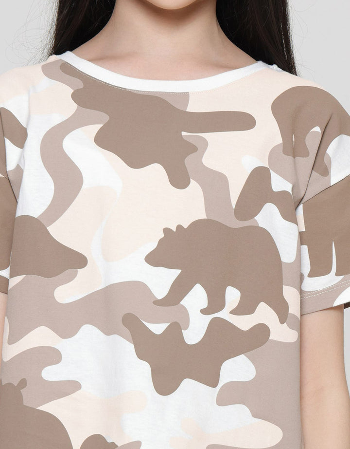 Nevada Camo Boxy Girls T-Shirt