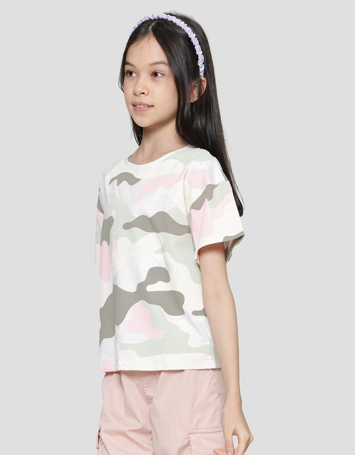 Nevada Camo Print Girls T-Shirt