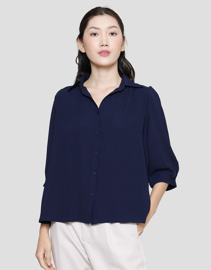 Connexion Puffy Shoulder Kemeja Wanita