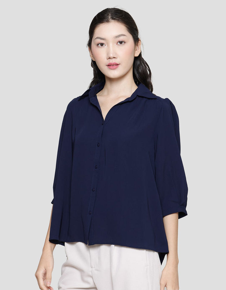 Connexion Puffy Shoulder Kemeja Wanita