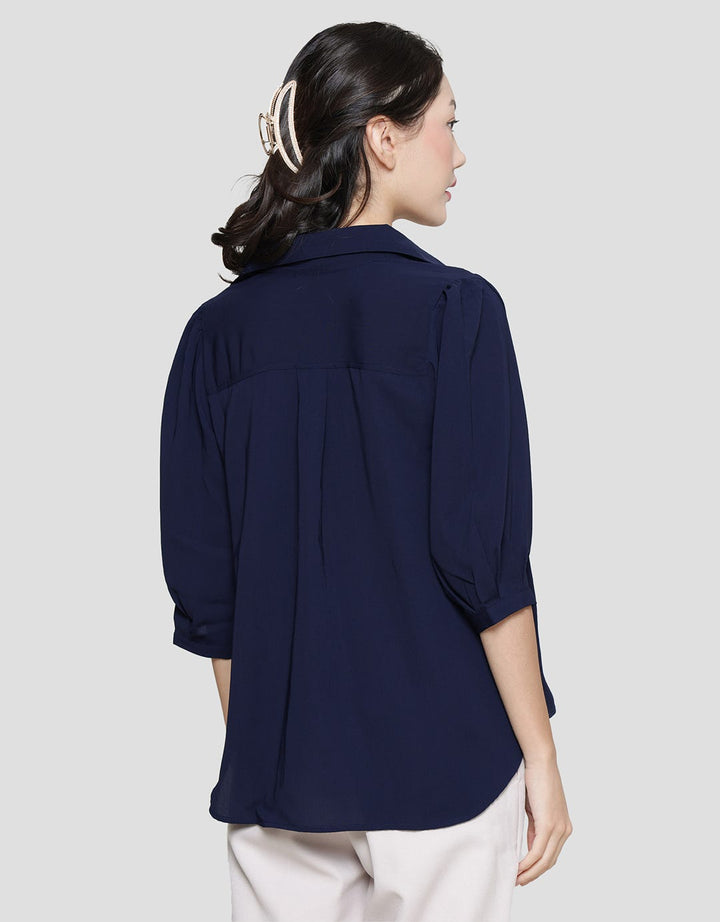 Connexion Puffy Shoulder Kemeja Wanita