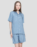 Nevada Stripe Lina Set Piyama Wanita