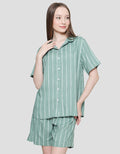 Nevada Stripe Lina Set Piyama Wanita