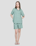 Nevada Stripe Lina Set Piyama Wanita