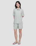 Nevada Solid Lina Slub Women's Sleepwear Set