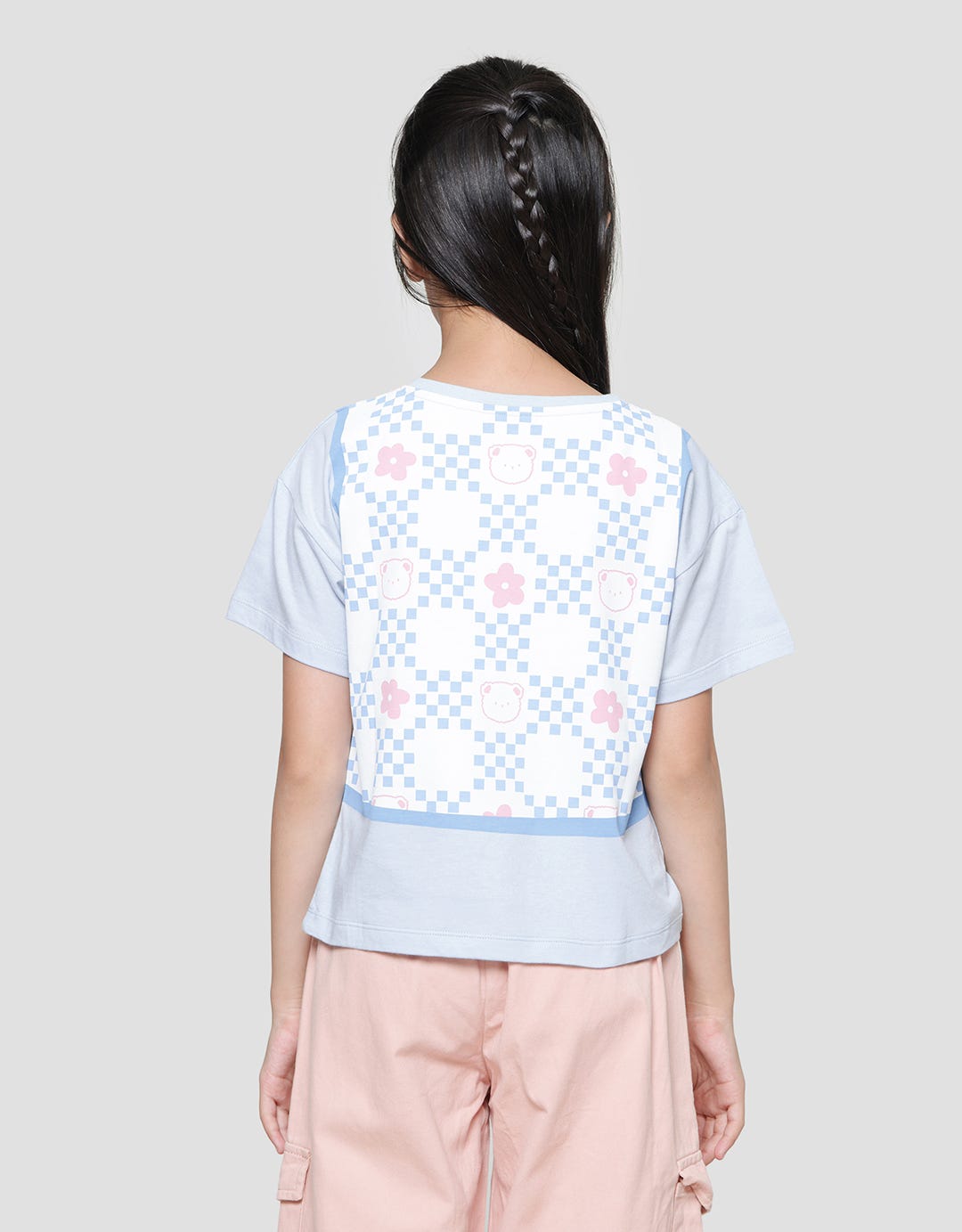 Aero  Print Vest 2 Flower Kaos Lengan Pendek Anak Perempuan