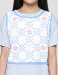 Aero Print Vest 2 Flower Girls Short Sleeve T-shirt