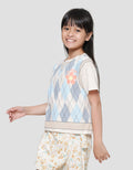 Aero Print Vest 4 Be Happy Kaos Lengan Pendek Anak Perempuan