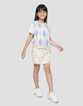 Aero Print Vest 4 Be Happy Kaos Lengan Pendek Anak Perempuan
