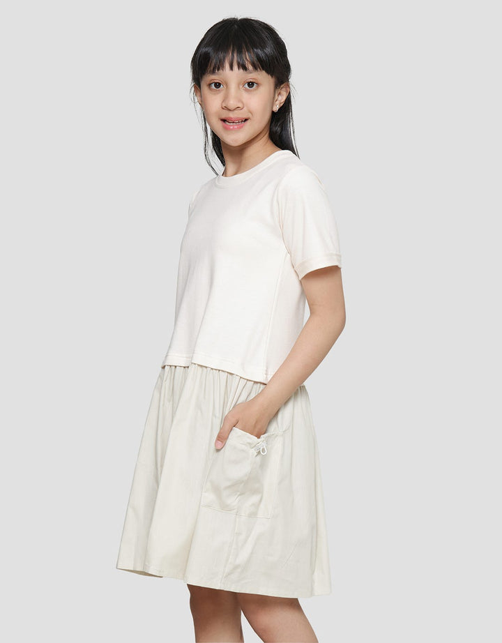 Aero Basic Komb Woven 3 Midi Dress for Girls