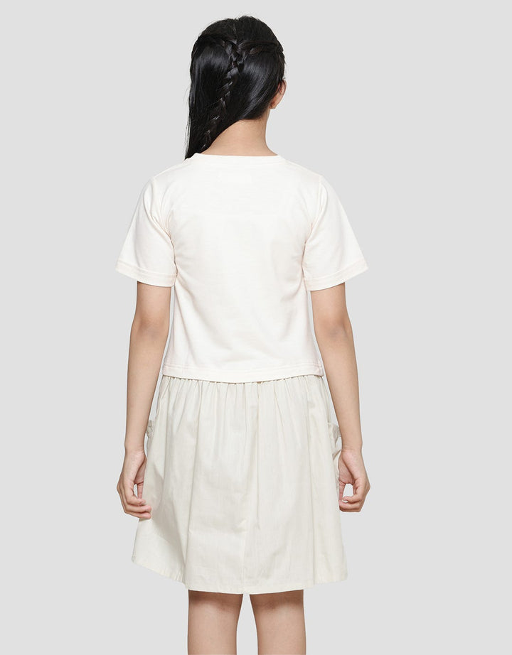 Aero Basic Komb Woven 3 Midi Dress for Girls