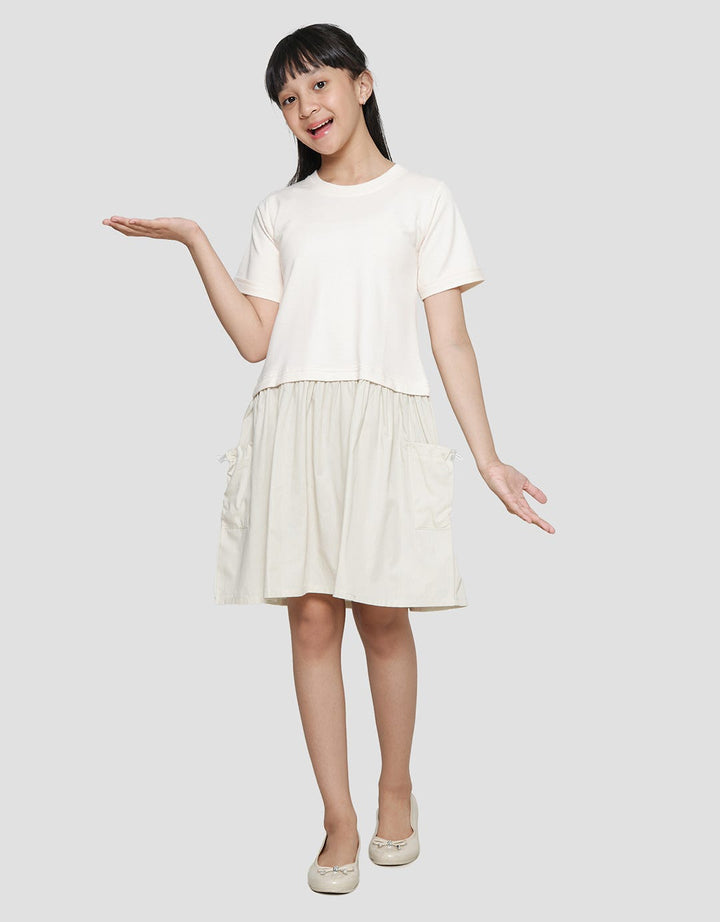 Aero Basic Komb Woven 3 Midi Dress for Girls