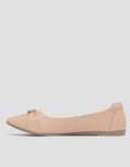 St. Yves SCC Gold Buckle Sepatu Flat Wanita