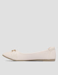 St. Yves SCC Gold Buckle Sepatu Flat Wanita