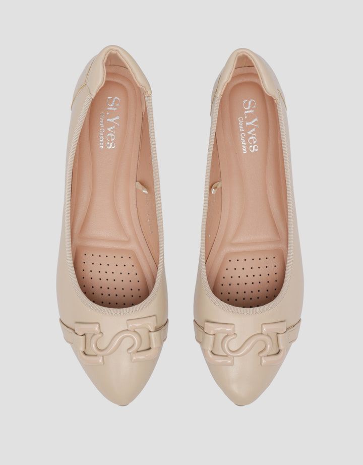 St. Yves Matching Color Accessories Sepatu Wedges Wanita