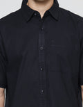 Cole Woven Reg Solid Cotton Linen Slub Men's Shirt