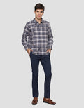 Cole Woven Reg Cotton Check 02 Men's Long Sleeve Shirt