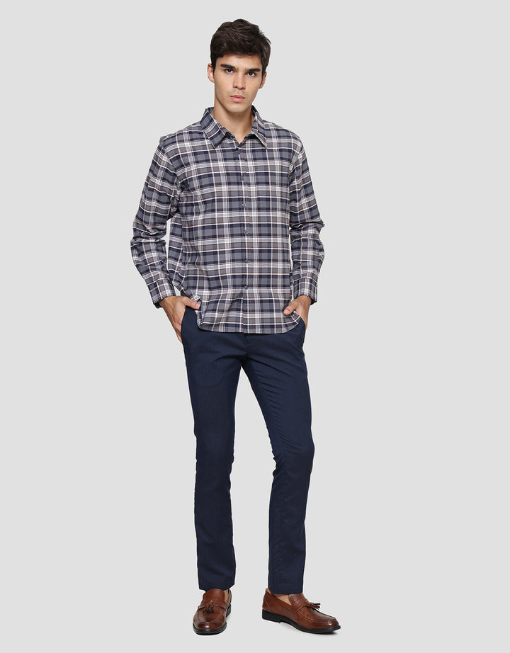 Cole Woven Reg Cotton Check 02 Men's Long Sleeve Shirt