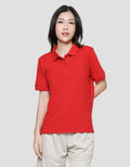 Nevada Plain Look Women's Short Sleeve Collar T-Shirt