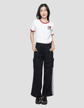 Nevada Wide Leg Cargo Contrast Taping Women's Long Pants