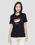Nevada Indonesias Flag Kaos Lengan Pendek Wanita