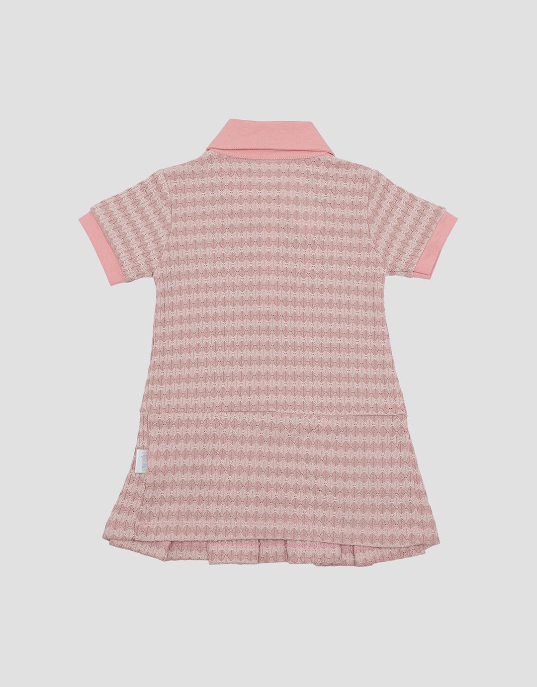 Pipiniko Kerah Bahan Texture Midi Dress Anak Perempuan