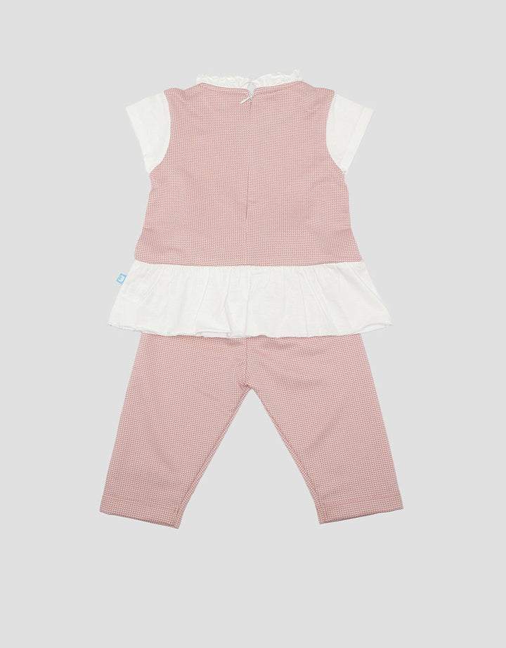 Pipiniko Ruffle Baju Set Knit Anak Perempuan