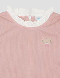 Pipiniko Ruffle Baju Set Knit Anak Perempuan