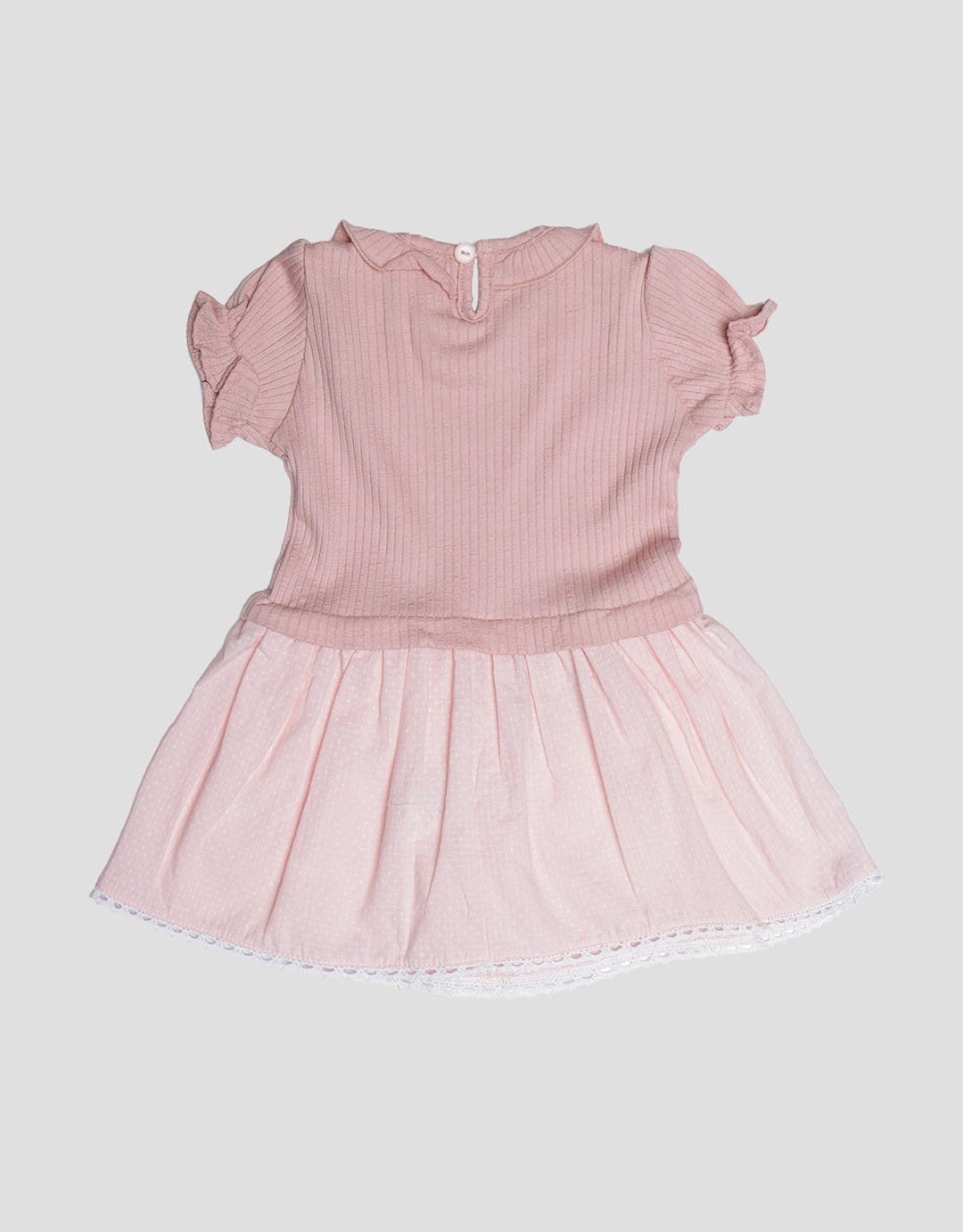 Pipiniko Flower Knit Wove Midi Dress Anak Perempuan