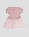 Pipiniko Flower Knit Wove Midi Dress Anak Perempuan