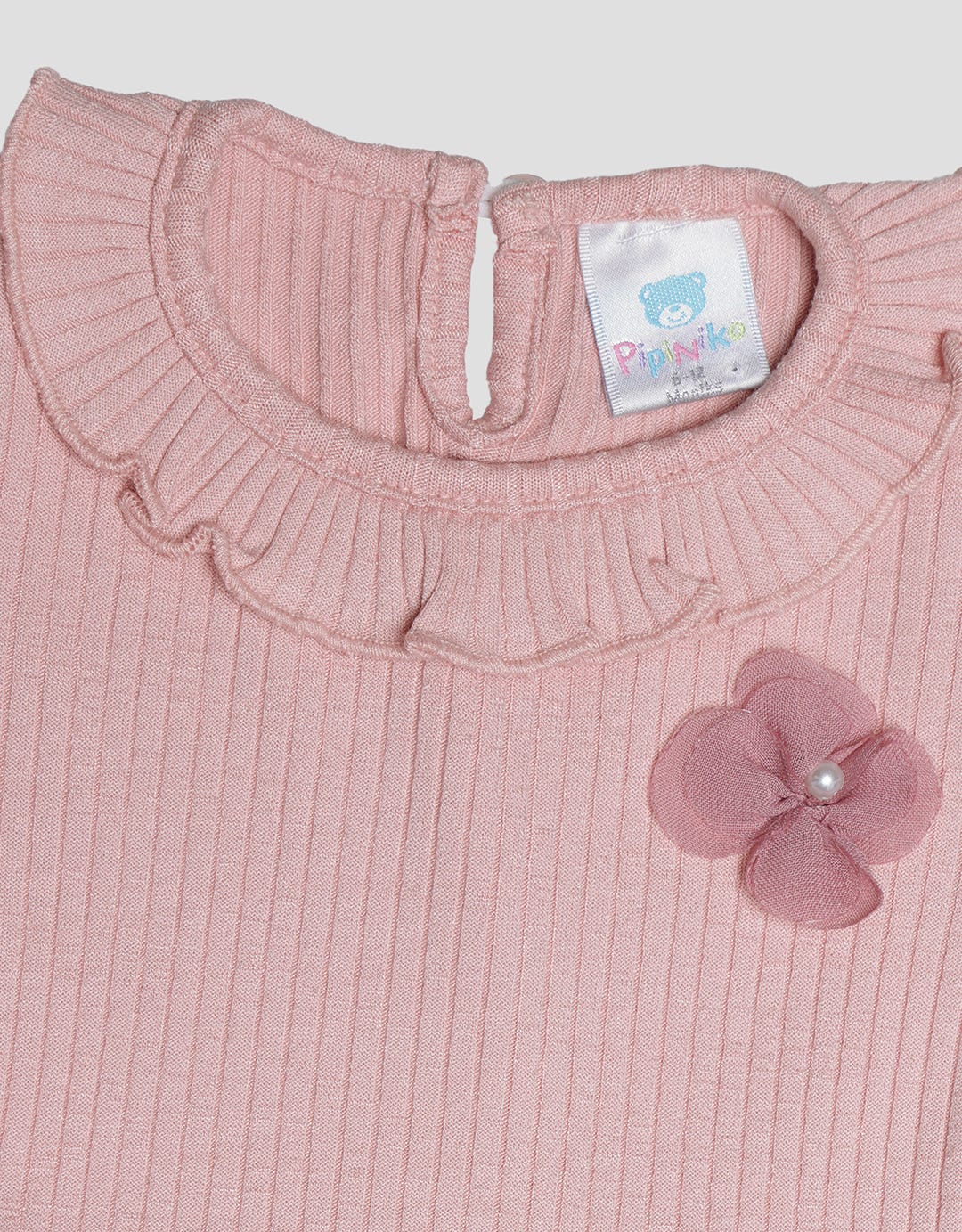 Pipiniko Flower Knit Wove Midi Dress Anak Perempuan