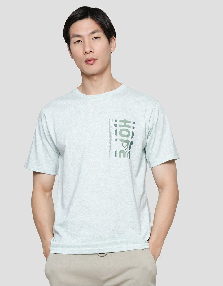 T Zone Print Hope Kaos Lengan Pendek Pria