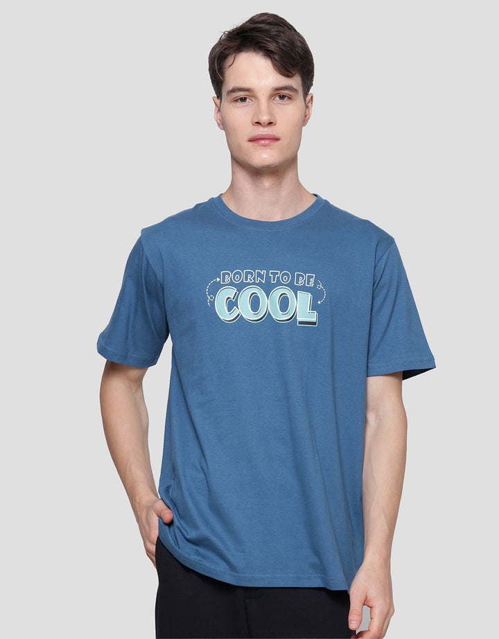 T Zone Born To Be Cool Kaos Lengan Pendek Pria