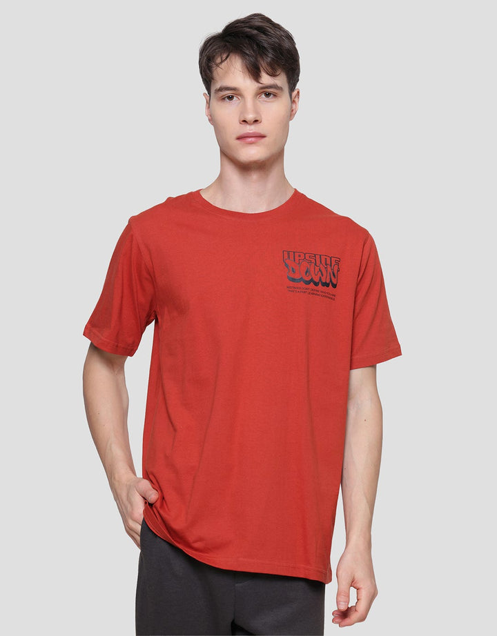 T Zone Up Side Down Kaos Lengan Pendek Pria