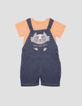 Pipiniko Fox Jumpsuit Pendek Anak Laki-Laki