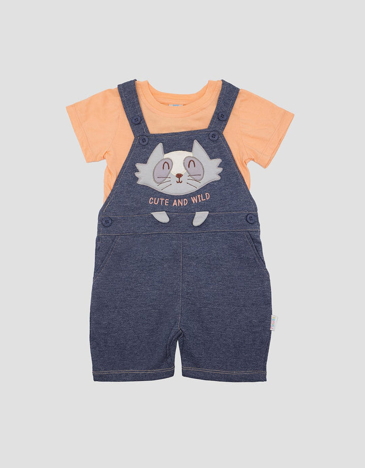 Pipiniko Fox Jumpsuit Pendek Anak Laki-Laki