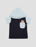 Pipiniko Hoodie Mecth1 Kaos Lengan Pendek Anak Laki-Laki