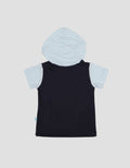 Pipiniko Hoodie Mecth1 Kaos Lengan Pendek Anak Laki-Laki