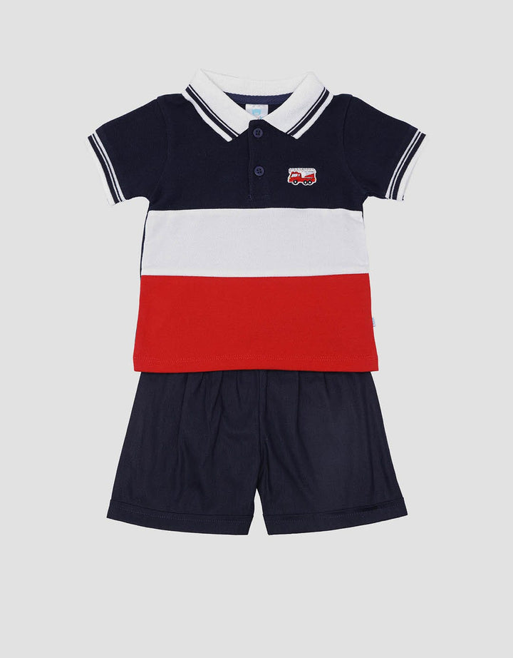 Pipiniko CNS Tricolor Set Pakaian Anak Laki-laki