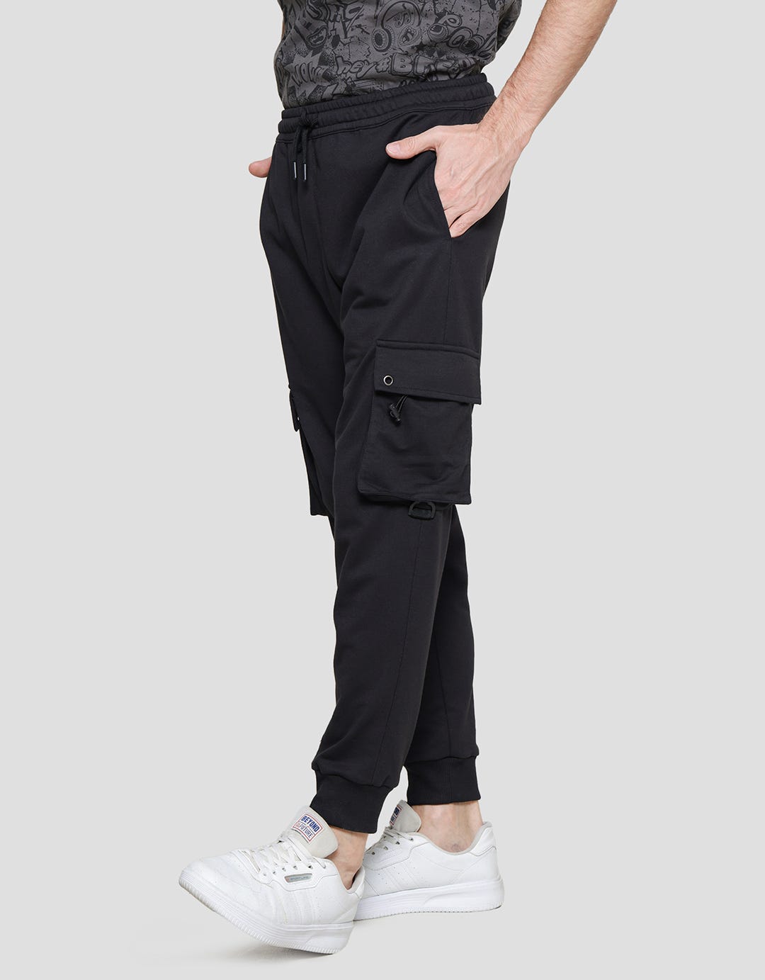 Nevada Celana Knit Cargo Jogger Pria