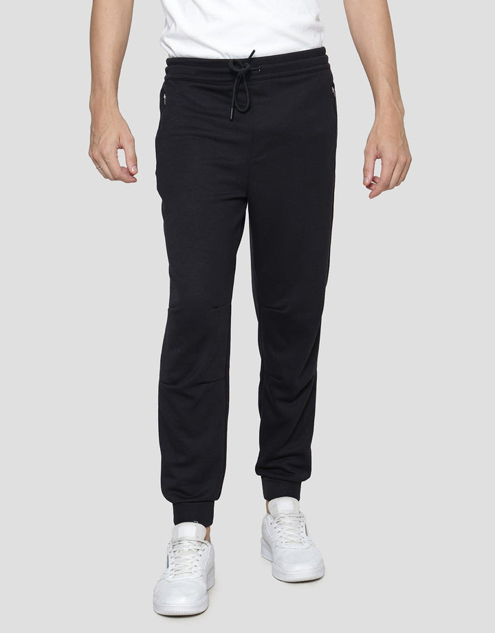 Nevada Knit With Zipper And Embro N Celana Jogger Pria