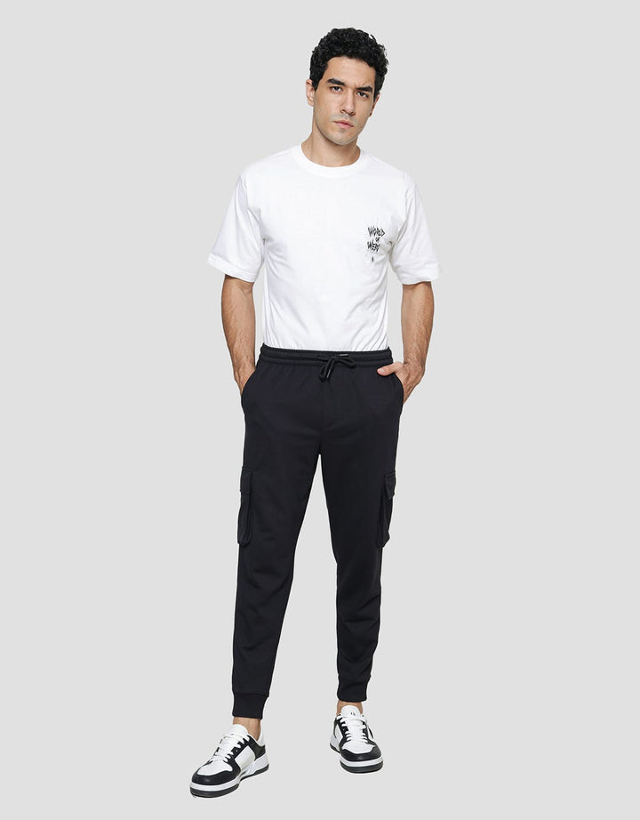 Nevada Celana Knit Cargo Jogger Pria